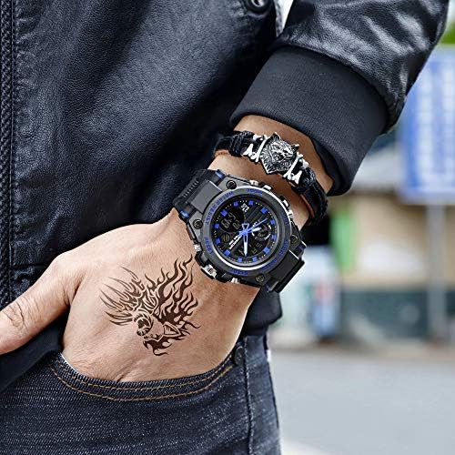 Digital waterproof watch with a black band, displaying the time and date, priced at $21.99.