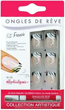Faux Ongles De Reve Colle N38 Sophistiques Amazonfr