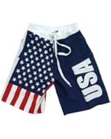 USA American Flag Mens Swim Boardshorts