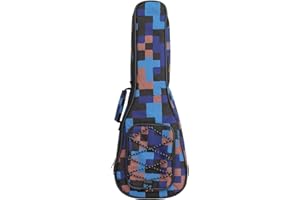 Ukulele Bag,21 23 26 30 Durable Colorful Ukelele Case with Thicker Pad with Double Adjustable Straps, Storage and Handle (21 