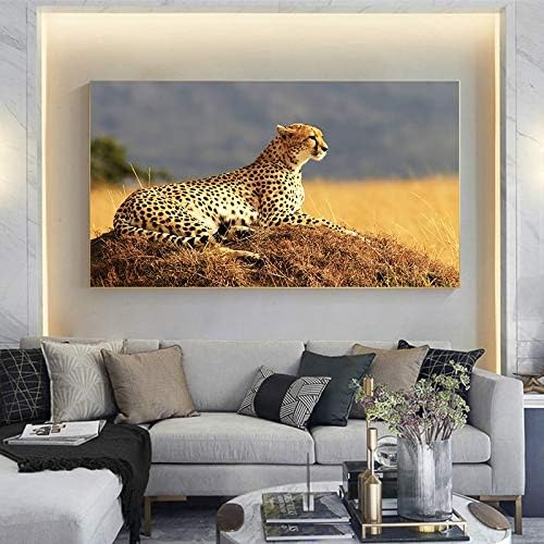 Impresión de lienzo Póster de guepardo Pintura de lienzo Póster de