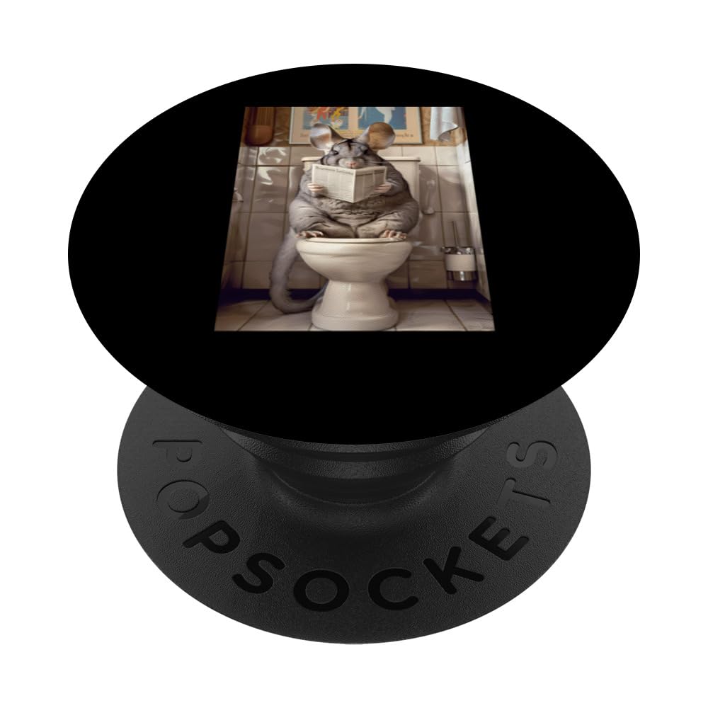 Chinchilla Toilet PopSockets Swappable PopGrip