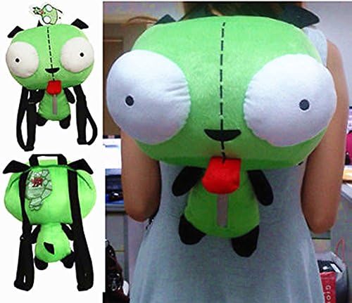 Alien Invader Zim Gir animal Robot DOG Plush Toy Kid Bag Green Soft Backpack By Fantastic House
