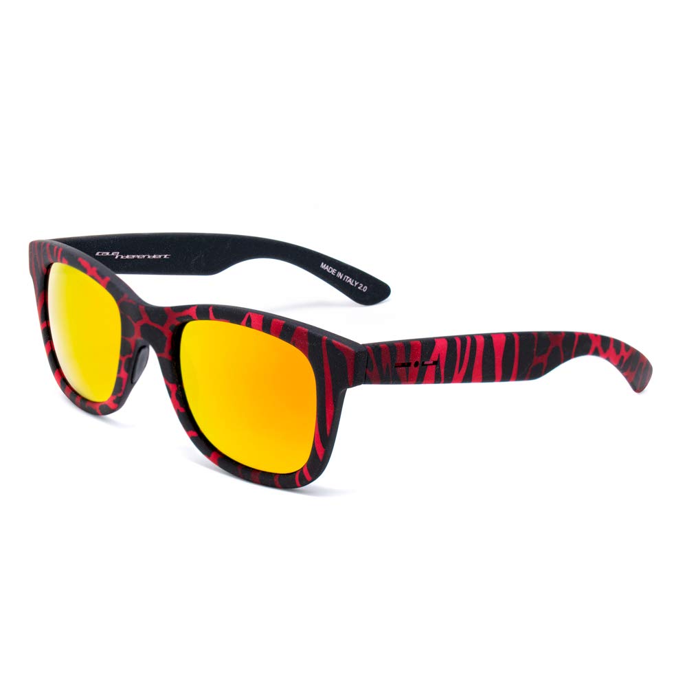 Italia Independent Unisex Adults’ 0090-ZEF-053 Sunglasses, Red (Rojo), 55