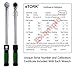 eTORK - Click-Style Torque Wrench, 1/2 Inch Drive 30-150 ft.-lb., 45 Tooth Ratchet Mechanic Tool Set Socket Wrench Easy Read Scale, Ergonomic Grip Precision, Automotive Repairs Professional Hand Tools