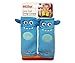 Nuby Car Seat StrapCovers 2 Pack, Blue Monster