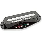 Seymour Duncan Hot Stack Strat - Neck/Middle -Black -Electric Guitar Pickup | Hot Stack neck tone delivers noiseless Strat-sized power with muscular mids and stronger attack. Made for Rock.