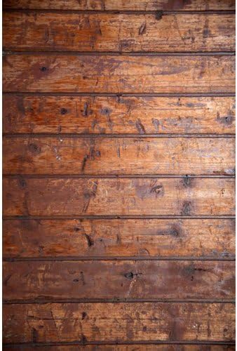 Photography Weathered Faux Wood Floor Drop Background Mat CF4208-4x8 Rubber Backing, 4'x8' Printing, Roll up for Easy Storage Photo Prop Carpet Mat