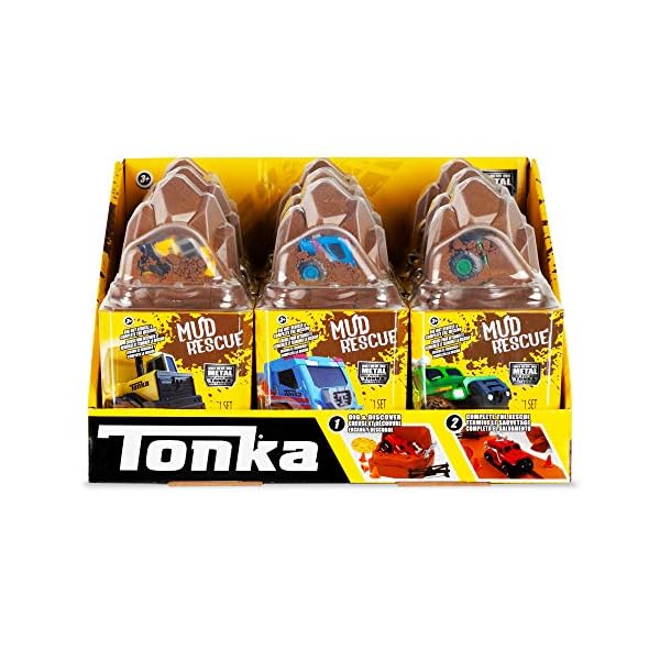 Tonka 6050 Metal Movers Mud Rescue Play Set, Die-Cast Trucks for Boys and Girls, Kids Construction Toys, Vehicle Toys…