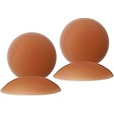VOCH GALA Nipple Covers 2 Pairs-Seamless and Sheer Adhesive Silicone Nipple Pasties for Women Reusable, Sticky Breast Petals