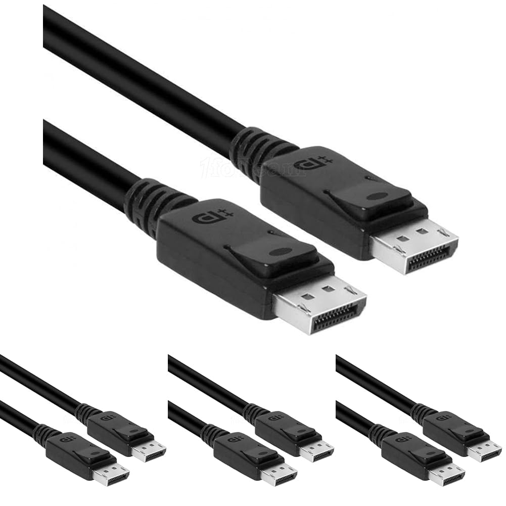 Club 3D CAC-2067 VESA Certified DisplayPort to DisplayPort 1.4/Hbr3 M/M Cable DP 1.4 8K 60Hz 1m - 3,28ft (Pack of 4) Image