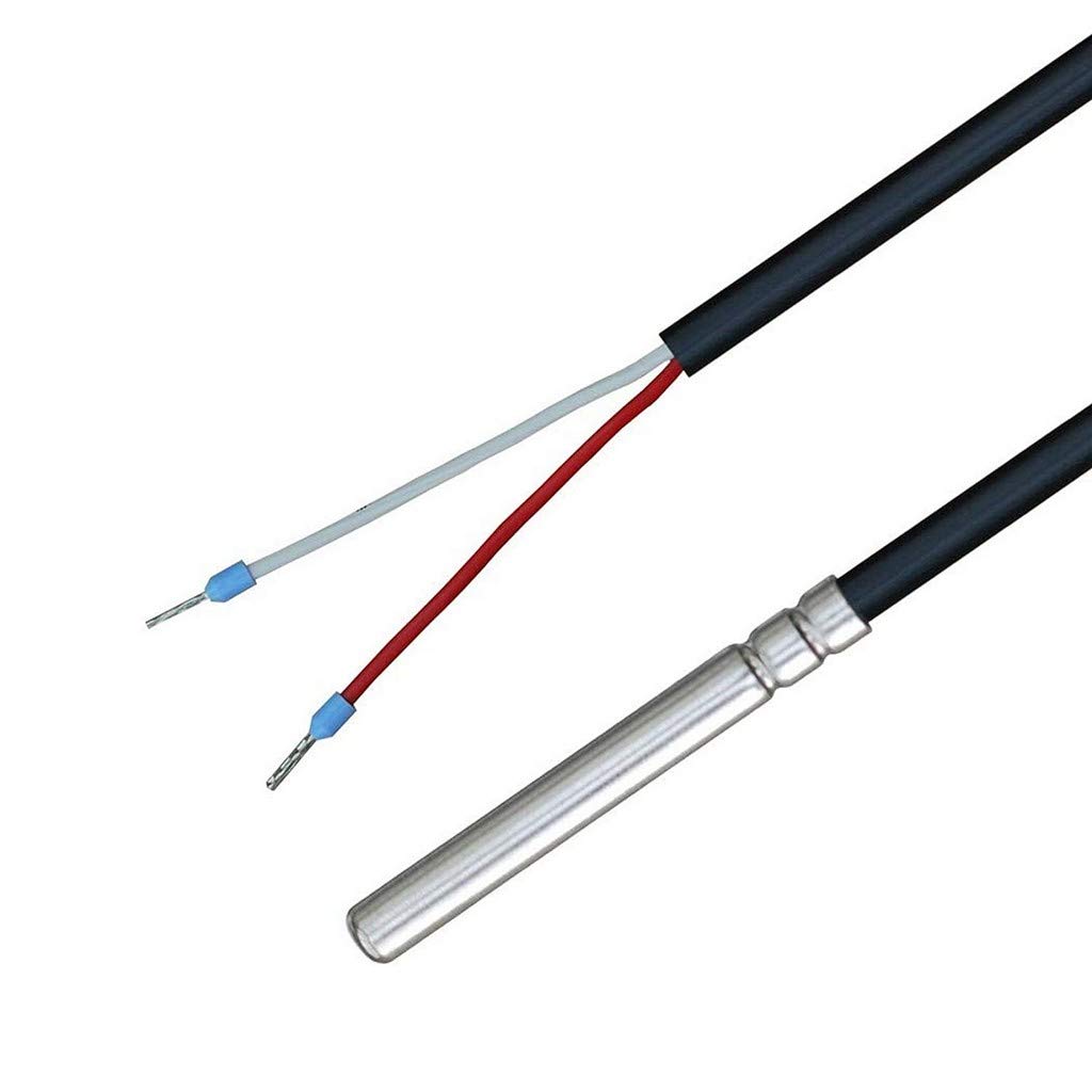 iOVEO 035HP01210 - PT100 - Temperature probe with PVC line up to 105°C, Temperature sensor, 10 meters
