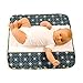 The Plush Pad Portable Travel Changing Pad with Memory Foam, Blueberry Pattern