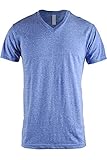 ViiViiKay Mens Short Sleeve Basic Slim Fit Tri-Blend or Cotton V Neck T Shirts
