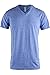 ViiViiKay Mens Short Sleeve Basic Slim Fit Tri-Blend or Cotton V Neck T Shirts