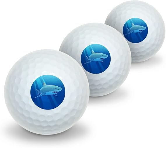GRAPHICS & MORE Great White Shark Realistic Novelty Golf