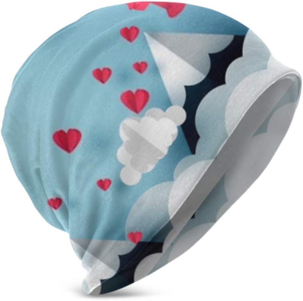 Amazon.com: Unisex Kids Beanie Hat Warm and Cozy Paper Art Pink Plane