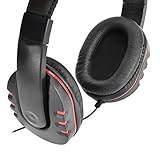TTSAM Gaming Headset Headphones w/ Microphone / Voice Control for PS4 - Black + Red (3.5mm Plug / 120cm)