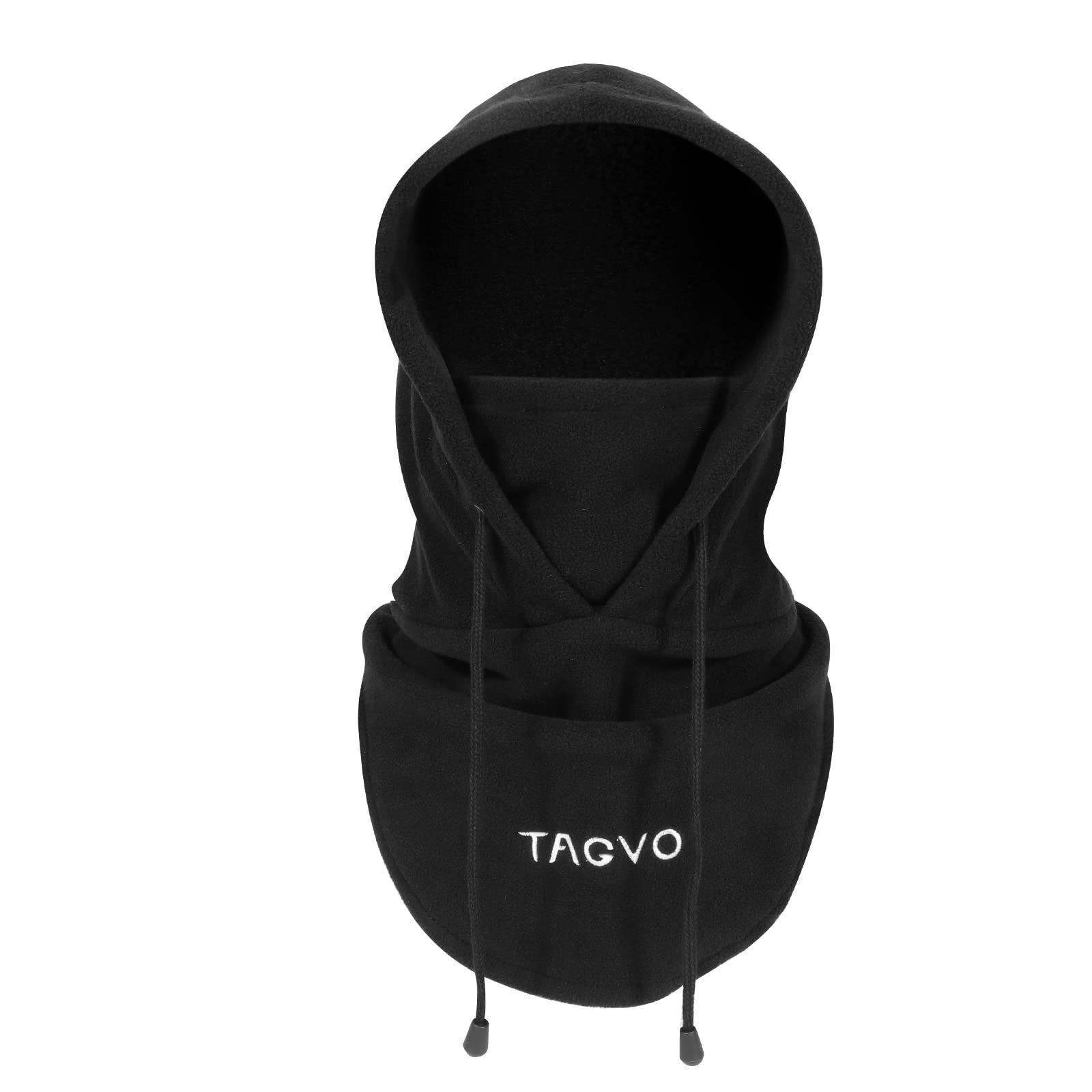 TAGVO Winter Thermal Fleece Balaclavas, Soft & Warm Adjustable Hood Hat Skiing Face Cover Face Mask Neck Warmer Snood Neck Gaiter for Running Skiing Cycling Motorbikes Hiking- Men & Women