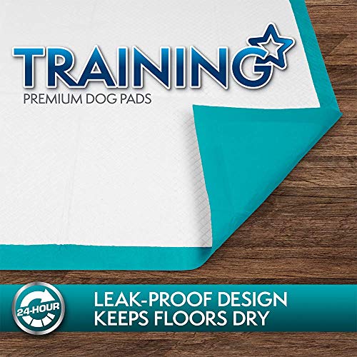 Simple Solution Training Puppy Pads | 6 Layer Dog Pee Pads, Absorbs Up to 6 Cups of Liquid | 23x24 Inches, 50 Count - Thumbnail 4