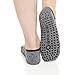 Great Soles Women's Ballet Grip Sock for Barre Pilates Yoga One Size comfortably fits shoe sizes 6-10, Juliet Ivory/Black