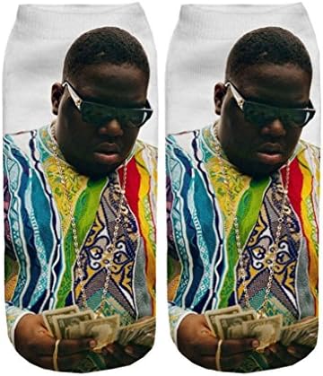 Chocky Biggie Smalls Custom Socks Hip Hop Ankle Socks
