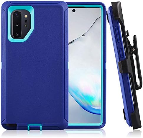 Samsung Galaxy Note 10 Plus Case CASESTRO Rugged Series Full Cover Heavy Duty Defender Armor 360 Protection [Shock Proof] with Belt Clip Holster and Kickstand for Samsung Galaxy Note 10+ (Purple Teal)