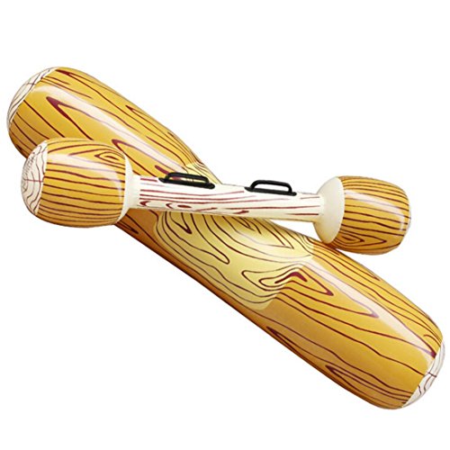 Chartsea Water Sports Inflatable Swimming Pool Log Flume Joust, Log Flume Joust Set (Gold)