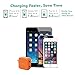Lumsing Dual USB wall charger compact travel charging hub with Foldable Power Adapter for iPhone iPad Samsung Galaxy Smartphones Tablets(Orange)