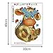 5D Diamond Painting, callm Clearance DIY Cross Stitch Kit Cat Cute Animals Diamond Embroidery Painting Drill Arts Craft Supply for Home Wall Decor (Cartoon Cow)