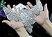 Elegant Sash Wedding Applique Rhinestones for Women Bridal Garter Silver Applique