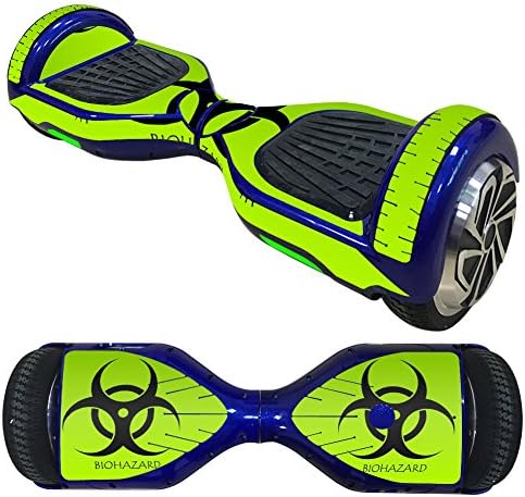 FreeSticker Protective Vinyl Skin Decal for Self Balancing Scooter Hoverboard mini hover 2 wheel x1 razor wrap cover sticker Action , Horror games and Superheroes super graphic (Biological Hazard)
