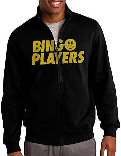Men's Bingo Players Edm Yellow Face Full-Zip Fleece Jacket S
