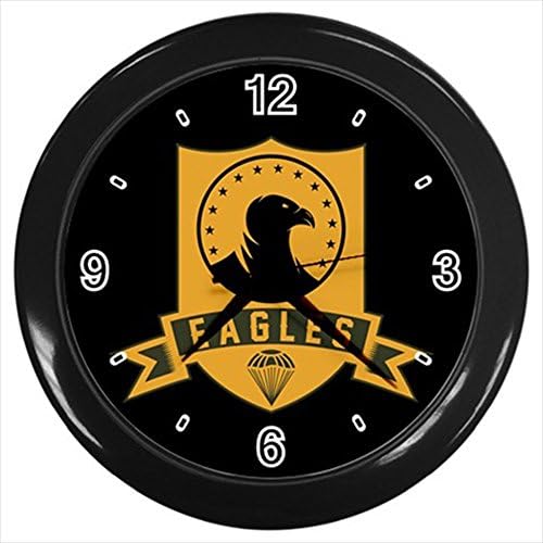 Kidozooo Eagles Unit Military Wall Clock Black
