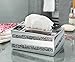 Dwellza Tissue Box Cover Rectangular - Decorative Bathroom Tissue Holder (10.25