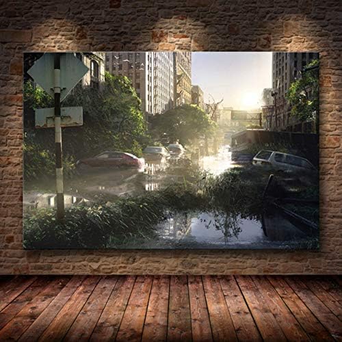 Li han shop The Last Of Us Game Poster Print Zombie Survival Horror Action Hd Poster Canvas Painting Modern Home Decor For Wall Art C9 50X60Cm