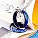 fashionlife2018 Titanium Steel Mood Rings for Lovers Emotional Change Color Temperature Feeling Heartbeat ECG Rings
