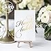 Bliss Collections Gold Wedding Table Numbers, Double Sided 4x6 Calligraphy Design, Numbers 1-25 and Head Table Card Included