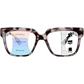 OPTOFENDY Progressive Multifocus Reading Glasses for Women Oversized Blue Light Blocking Oprah Style Computer Readers