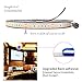 HitLights Weatherproof Warm White LED Light Strip, High Density 5050 - 16.4 Feet, 300 LEDs, 3000K, 218 Lumens per Foot. 12V DC