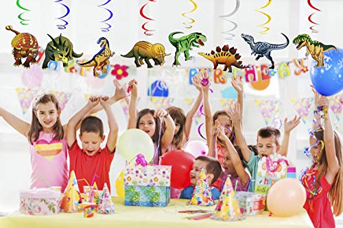 image for BeeGreen Dinosaur-Party-Supplies-Birthday-Decorations 48 PCS Hanging S