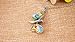 COCO Park Butterfly Glass Flower Ash Memorial Keepsake Stainless Steel Urn Pendant Cremation Jewelry