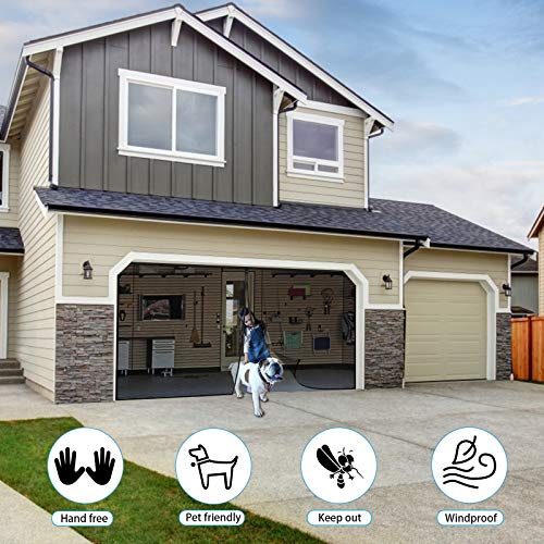 Garage Door Screen for 2 Car, 16x7FT Upgrade Reinforced Screen