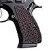 Cool Hand G10 Grips Compatible with CZ 75/85 Compact, Free Screws Included, Grenade Texture, Cherry Color, GSPC-6-6