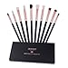 Docolor Makeup Eyeshadow Brushes 10Pcs Eye Blending Brush Crease Set-Best Essential Makeup Eye Brushes-Last Longer Apply Better Makeup for Eye Shadow Make Up