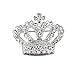 Boho Victoria King Queen Crown Brooch Pin Silver Wedding Xmas