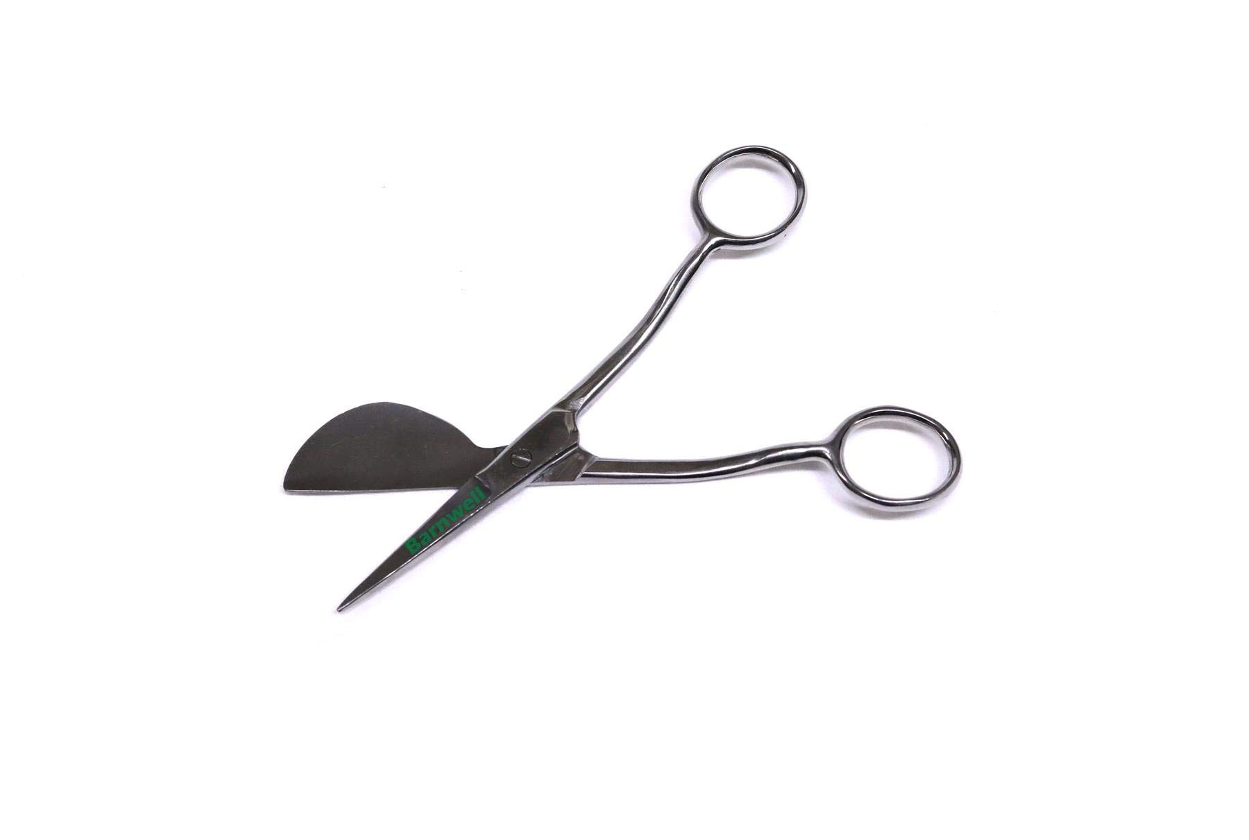 Barnwell 7" Carpet Napping Duckbill Shears Scissors Silver Handle Fitting Tool
