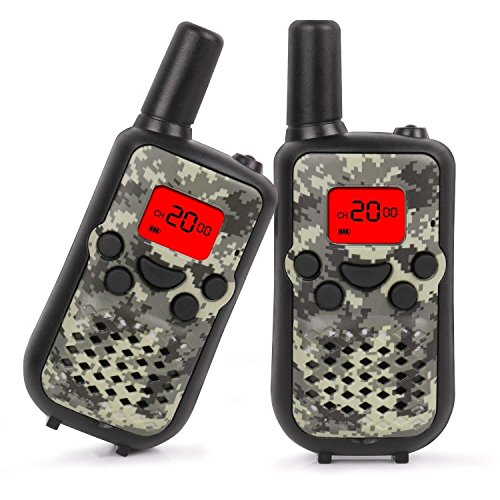 Walkie Talkies for Kids, 22 Channel Walkie Talkies 2 Way Radio 3 Miles (Up to 5Miles) Handheld Mini Walkie Talkies for Kids, Toys for 5-Year Old Boys and Girls, Ideal Present for Children