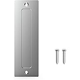 Orgerphy Stainless 7&rdquo; Barn Door Handle Finger Pull Set (1 Pack)| Heavy Duty Modern Simple Invisible Handle for Gates Garages Sheds Barn Door, Pocket Door | with Flat Bottom Easy to Install