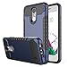 Moment Dextrad [Non-Slip Grip] [Dual Layer] [Impact Resistant] Hybrid Heavy Duty Protection Cover for LG K20V (Blue/Black)